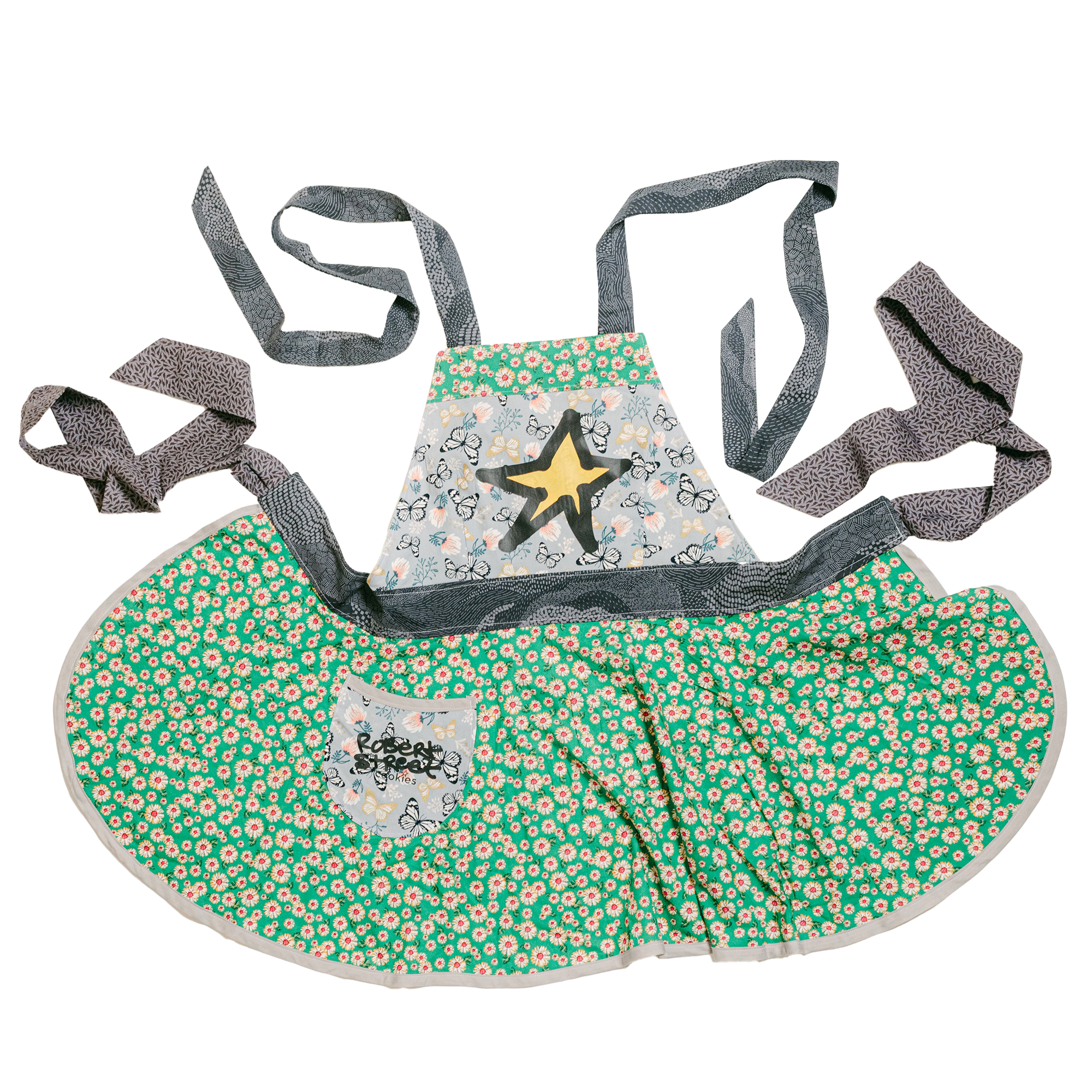 Green Butterfly Apron