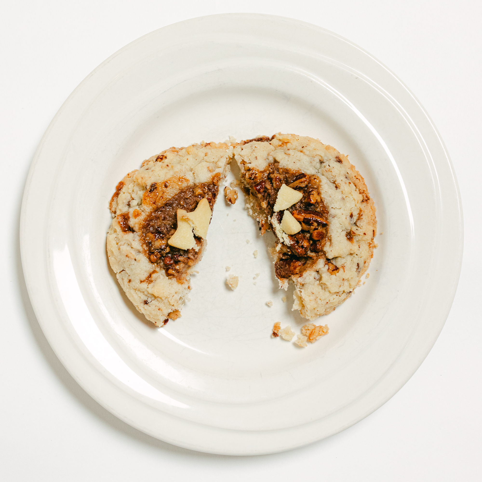 Robert Street Cookies Pecan Pie flavour on a white plate