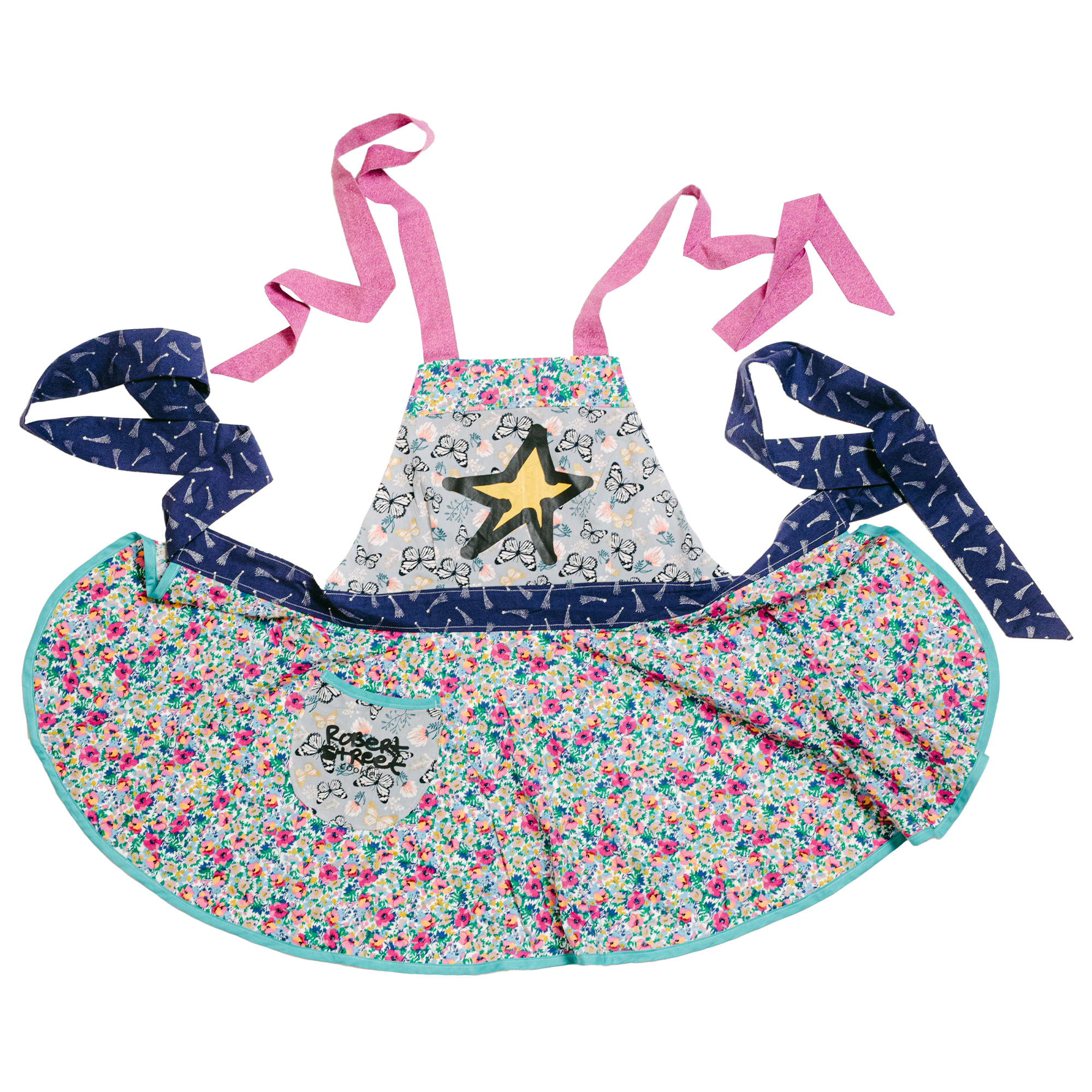 Blue Butterfly Apron