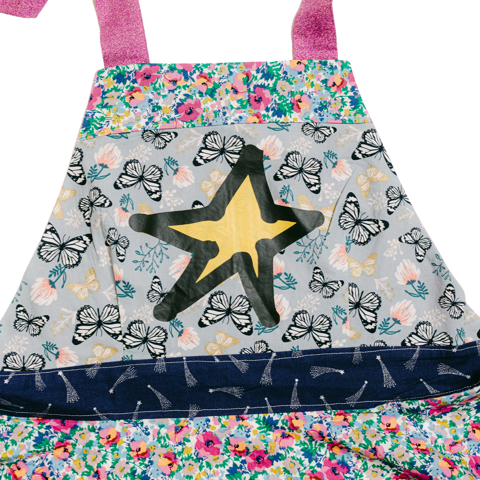 Blue Butterfly Apron