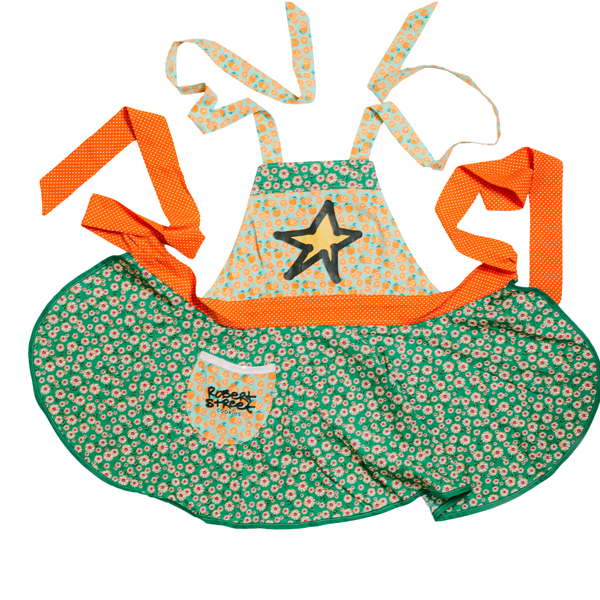 Pink and White Hot Air Balloon Apron