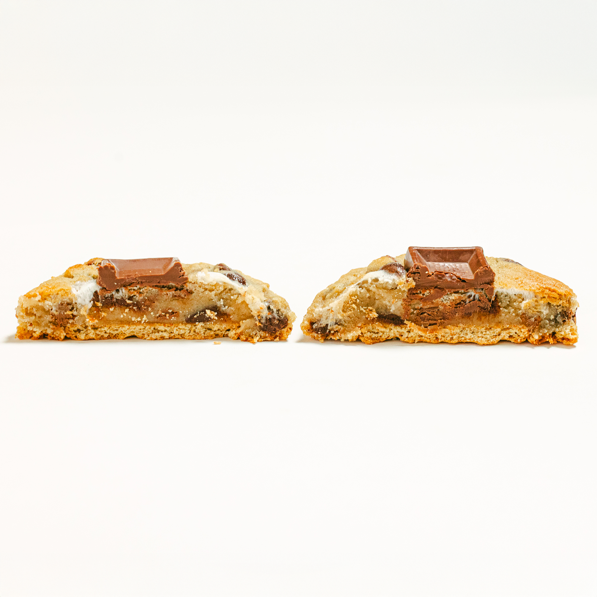 Robert Street Cookies S'mores flavour cut in half